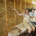 light clay straw wall progress