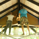 clay plaster wood lath